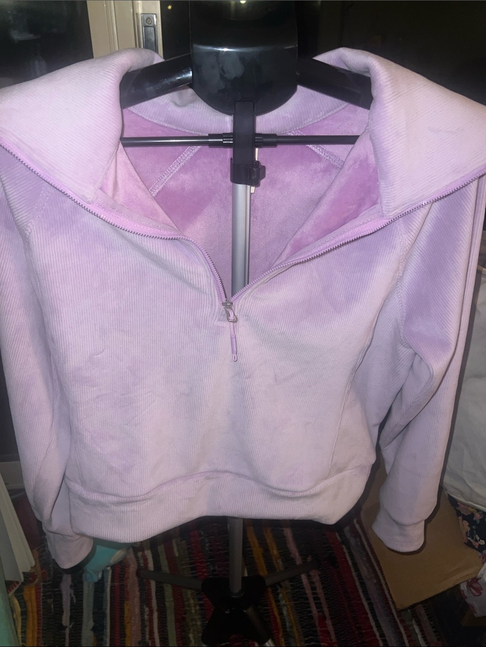 Kyodan Lavender Half-Zip Pullover Sweatshirt